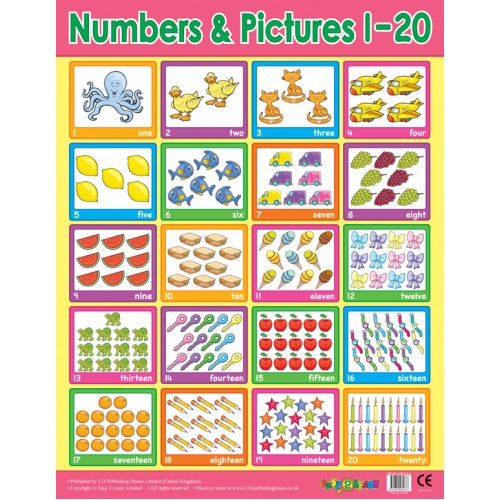 Numbers and Pictures 1-20