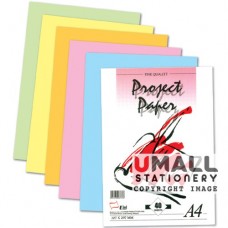 5 Colours Project Paper 80gm - 40 pieces 