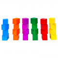 Wooden Colour Cubes, 1inch, Set of 102