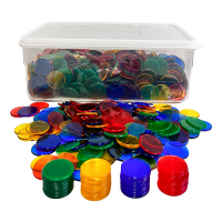 Transparent Counters, Set of 1000