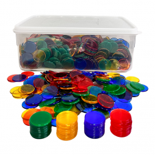 Transparent Counters, Set of 1000