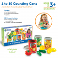 1 to 10 Counting Cans