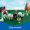 Jumbo Farm Animals, Set of 7