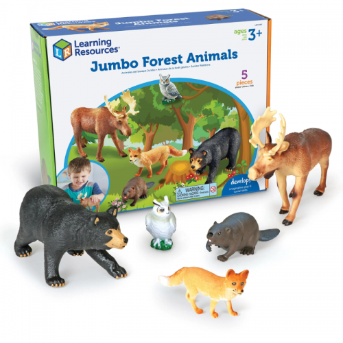 Jumbo Forest Animals, Set of 5