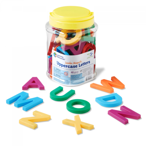 Jumbo Uppercase Magnetic Letters, Set of 40