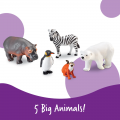 Jumbo Zoo Animals, Set of 5