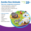 Jumbo Zoo Animals, Set of 5