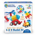 1-2-3 Build It!™ Rocket-Train-Helicopter