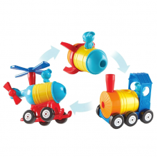 1-2-3 Build It!™ Rocket-Train-Helicopter