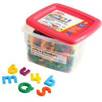 AlphaMagnets® and MathMagnets® Multicolored, 214 Pieces