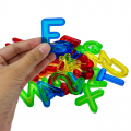 Large Transparent Letters (Uppercase) and Numbers, Set of 36 Pieces