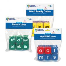 Phonics Cubes Class Set, 3 Sets of 6 Cubes