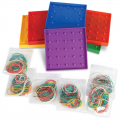 5" Assorted Geoboards - 5 x 5 Pin, Set of 6