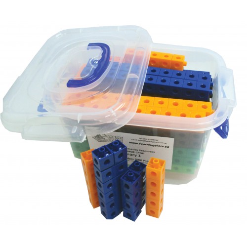 Multi-Link (Snap Link) Cubes,Set of 500 pcs in storage container