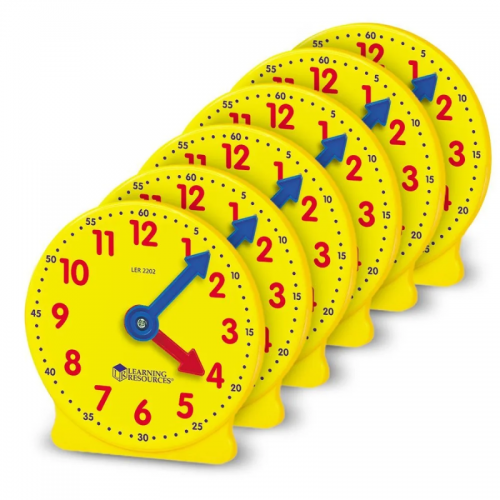 Big Time™ Geared Mini-Clocks, Set of 6