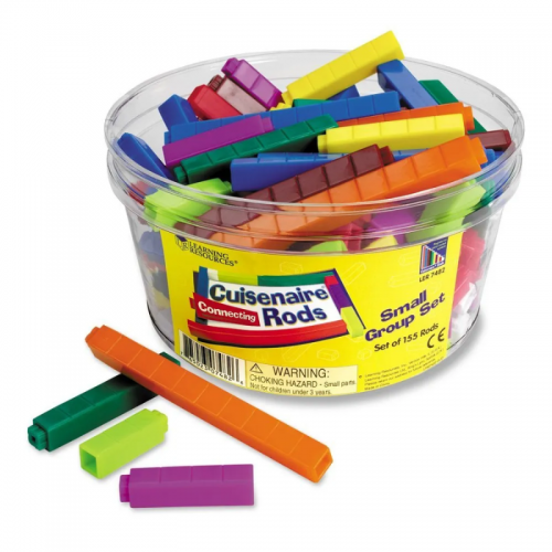 Connecting Cuisenaire® Rods Small Group Set, Set of 155 Rods