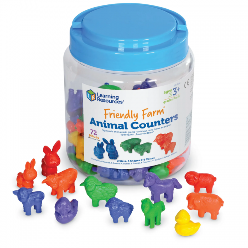 Friendly Farm® Animal Counters, Set of 72