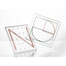 Transparent Circle Geoboard 