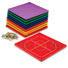 Geoboards, 5 x 5 Pin, Set of 10