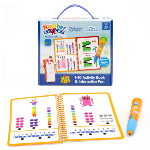 Hot Dots® Numberblocks Activity Book 1-10 & Interactive Pen