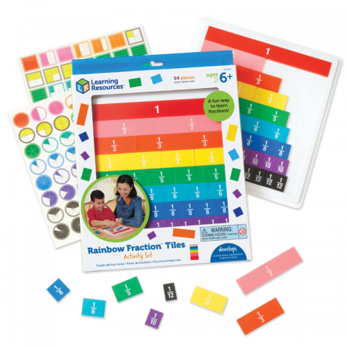 Rainbow Fraction® Tiles with Tray