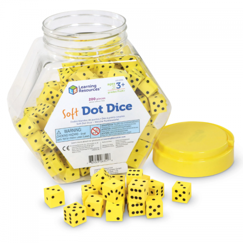 Soft Foam Dot Dice, Set of 200