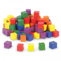 Wooden Color Cubes, Set of 102