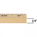 Wooden Meter Stick, Plain Ends