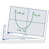 Coordinate Grid (X-Y Axis) Double-Sided Dry-Erase Board