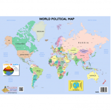 Write-On Wipe-Off World Political Map