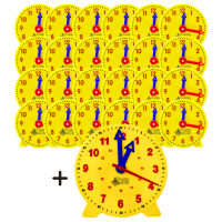 Geared Student Clock , Classroom Set