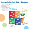 Magnetic Pocket Chart Squares, Set of 4