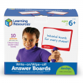 Write-on / Wipe-off Answer Boards, set of 10