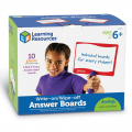 Write-on / Wipe-off Answer Boards, set of 10