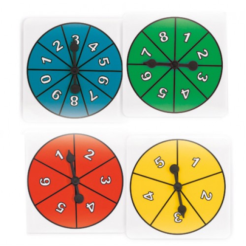 Number Spinners, Set of 4