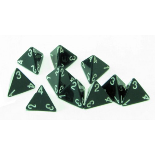 4- Sided Polyhedral Dice, Set of 10