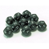 12 Sided Polyhedral Dice, Set of 10