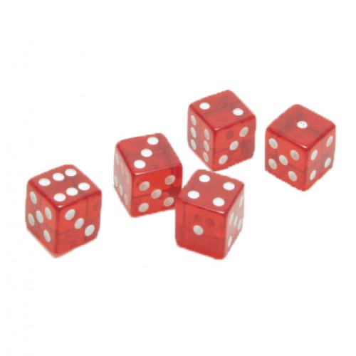 19mm Transparent Dot Dice