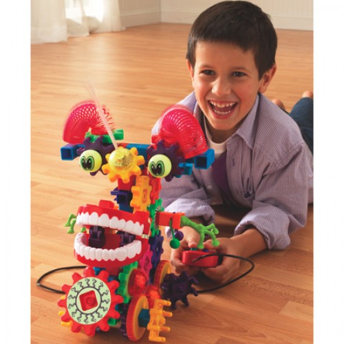 Gears! Gears! Gears!® Motorized Wacky Wigglers® Building Set, Set of 130