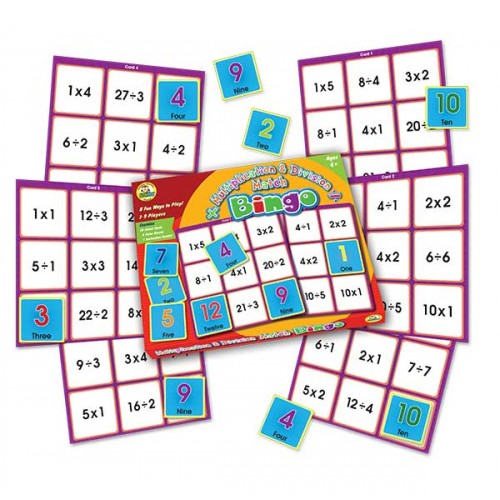 Multiplication and Division Match Bingo