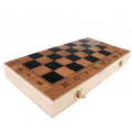 3-in-1 Chess, Backgammon and Checkers set