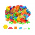 Transparent Pattern Blocks , Set of 245 Pcs