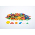 Transparent Pattern Blocks , Set of 245 Pcs