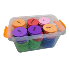 Large Teaching Magnetic Place Value Disc , Set of 120 pcs