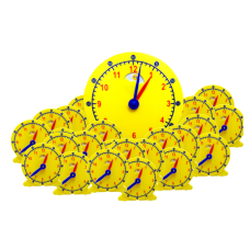 Day-Night Geared Clock, Classroom Set