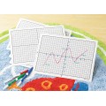 Plastic Dry Erase Graphing Board XY, Set of 30