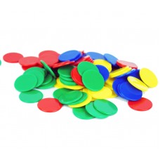 Colour Counting Chips, Set of 100