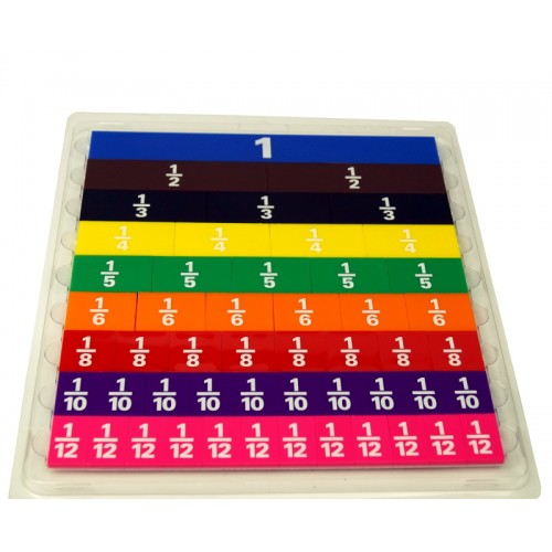 Plastic Fraction Tiles Set of 51