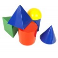 3-Dimensional Geometric Solids, Set of 17 shapes