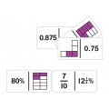 Dominoes fraction Equivalency Mixed 28 pieces